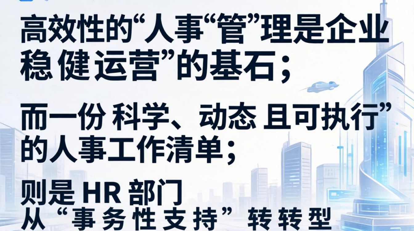 人事工作清单包含哪些内容,人事日常工作流程表