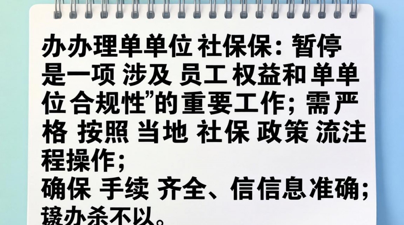单位社保暂停怎么办理？需要准备哪些材料？-图1