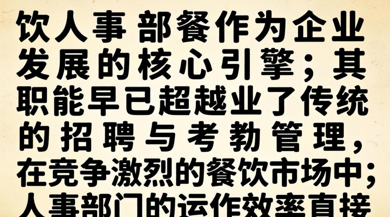 餐饮人事部工作职责有哪些?餐饮人事部主要工作内容-图1 餐饮人事部工作职责有哪些?餐饮人事部主要工作内容-图1