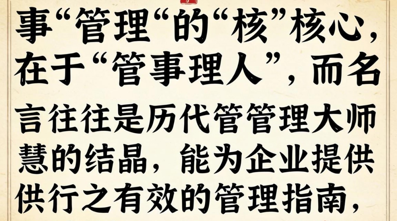 人事管理的名言警句有哪些,企业管理者必读的经典语录-图1 人事管理的名言警句有哪些,企业管理者必读的经典语录-图1