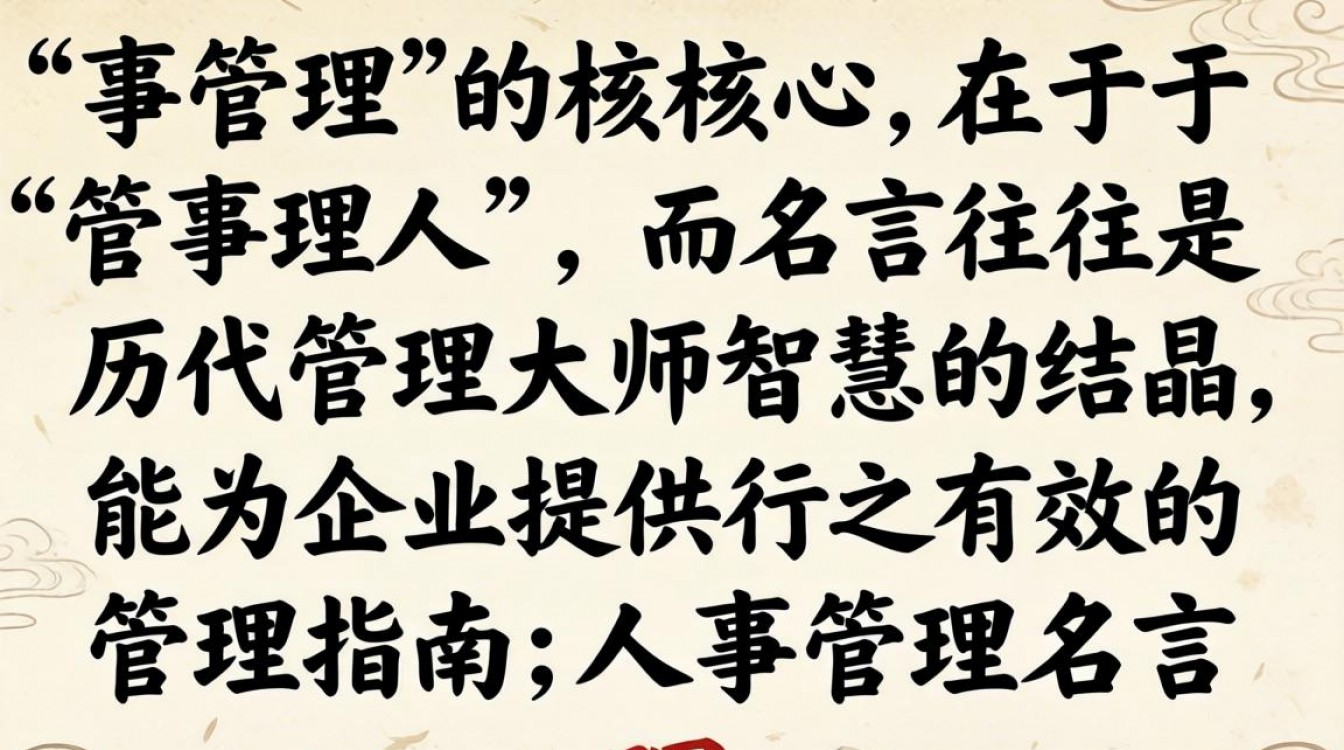 人事管理的名言警句有哪些,企业管理者必读的经典语录-图2 人事管理的名言警句有哪些,企业管理者必读的经典语录-图2