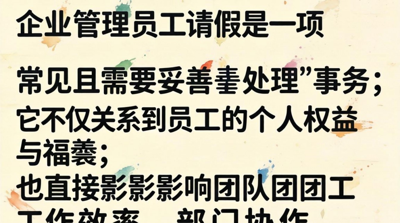 员工请假时，管理者该如何平衡制度与人性关怀？