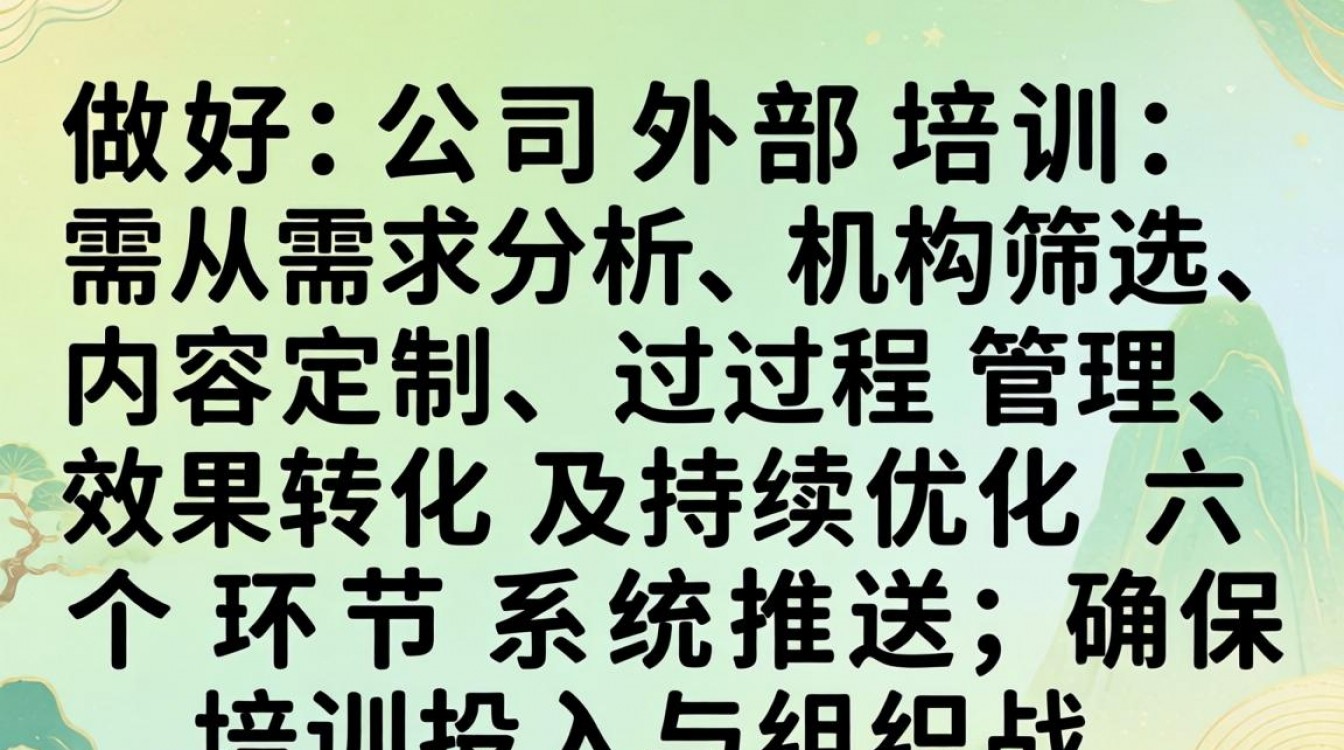 如何做好公司外部培训?关键步骤与注意事项有哪些?-图2 如何做好公司外部培训?关键步骤与注意事项有哪些?-图2