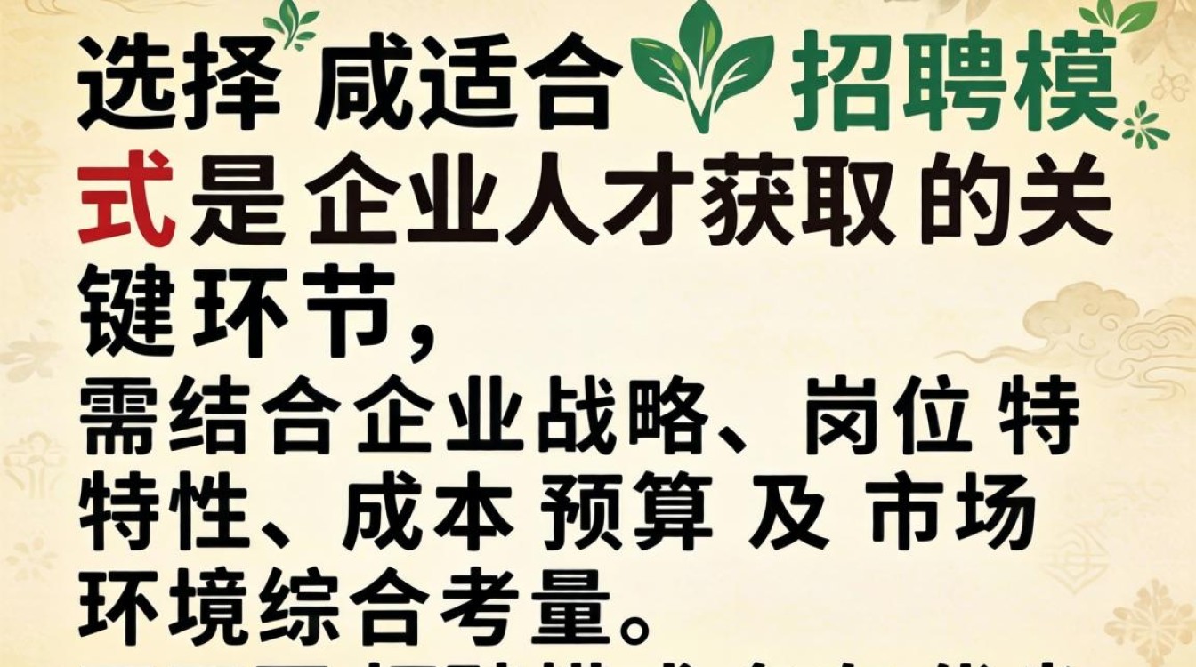 如何选择适合的招聘模式?不同企业规模该怎么选?招聘模式选择指南