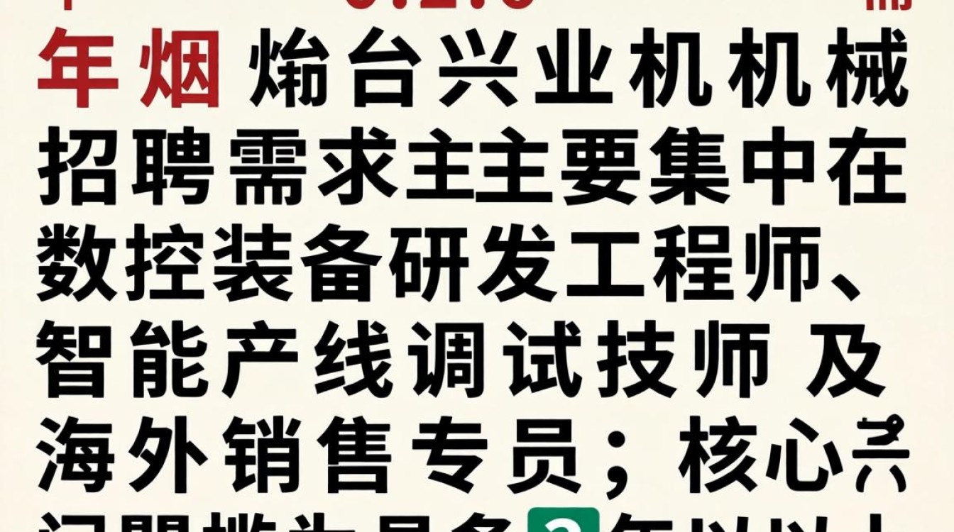 烟台兴业机械招聘吗?烟台兴业机械招聘哪里看?-图2 烟台兴业机械招聘吗?烟台兴业机械招聘哪里看?-图2