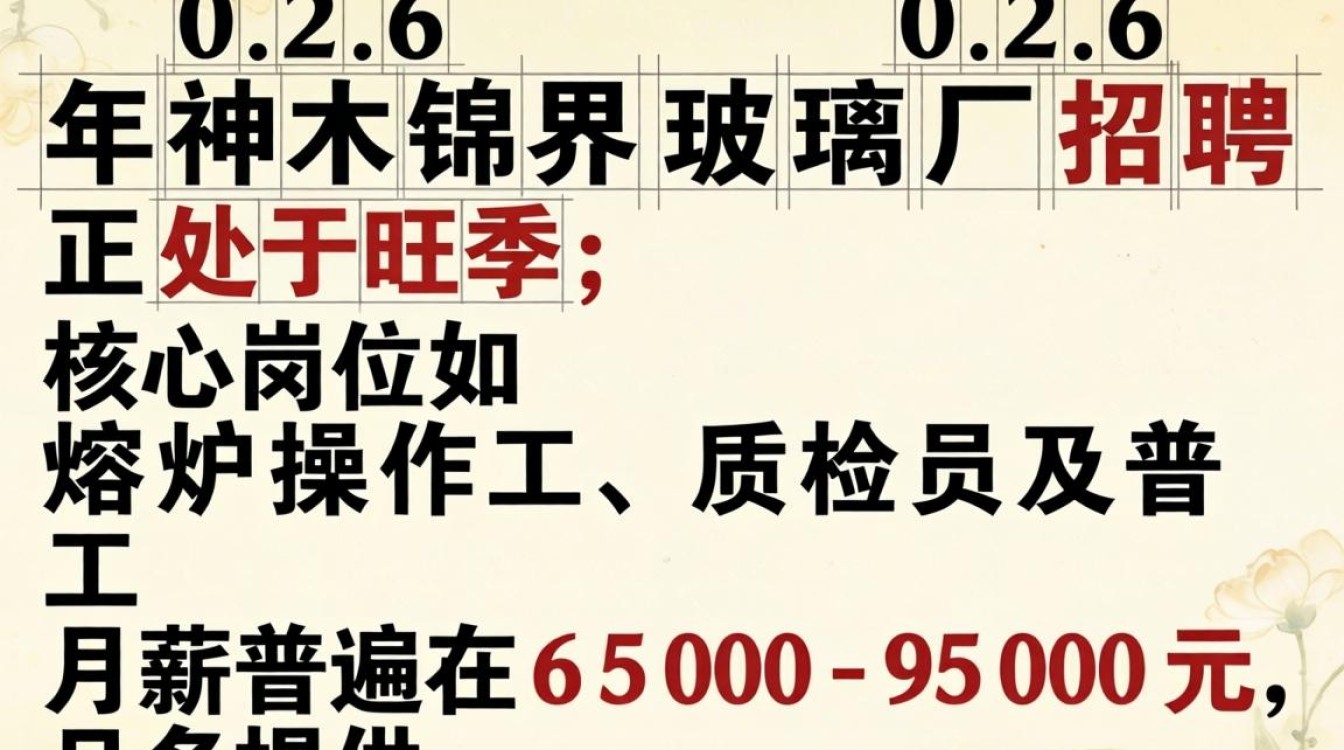 神木锦界玻璃厂招聘吗？神木锦界玻璃厂最新招聘岗位-图2