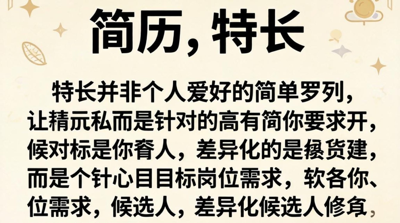 简历中怎么写特长,个人特长怎么写才能提高面试率-图3 简历中怎么写特长,个人特长怎么写才能提高面试率-图3