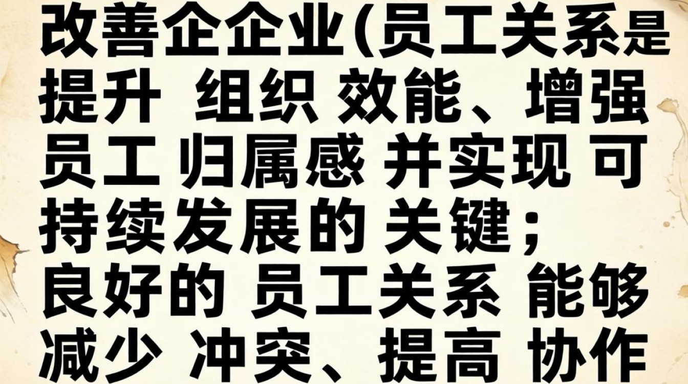 如何改善企业员工关系?关键措施与落地方法有哪些-图2 如何改善企业员工关系?关键措施与落地方法有哪些-图2