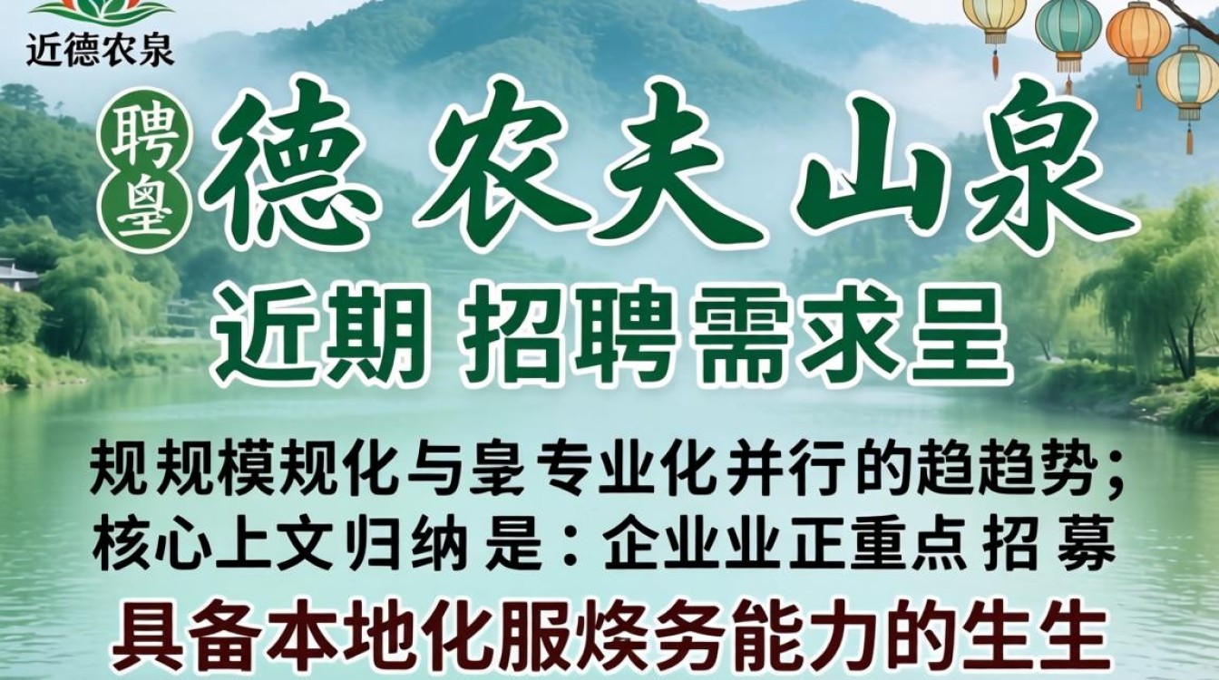 建德农夫三泉招聘,建德农夫山泉招聘条件是什么?-图1 建德农夫三泉招聘,建德农夫山泉招聘条件是什么?-图1