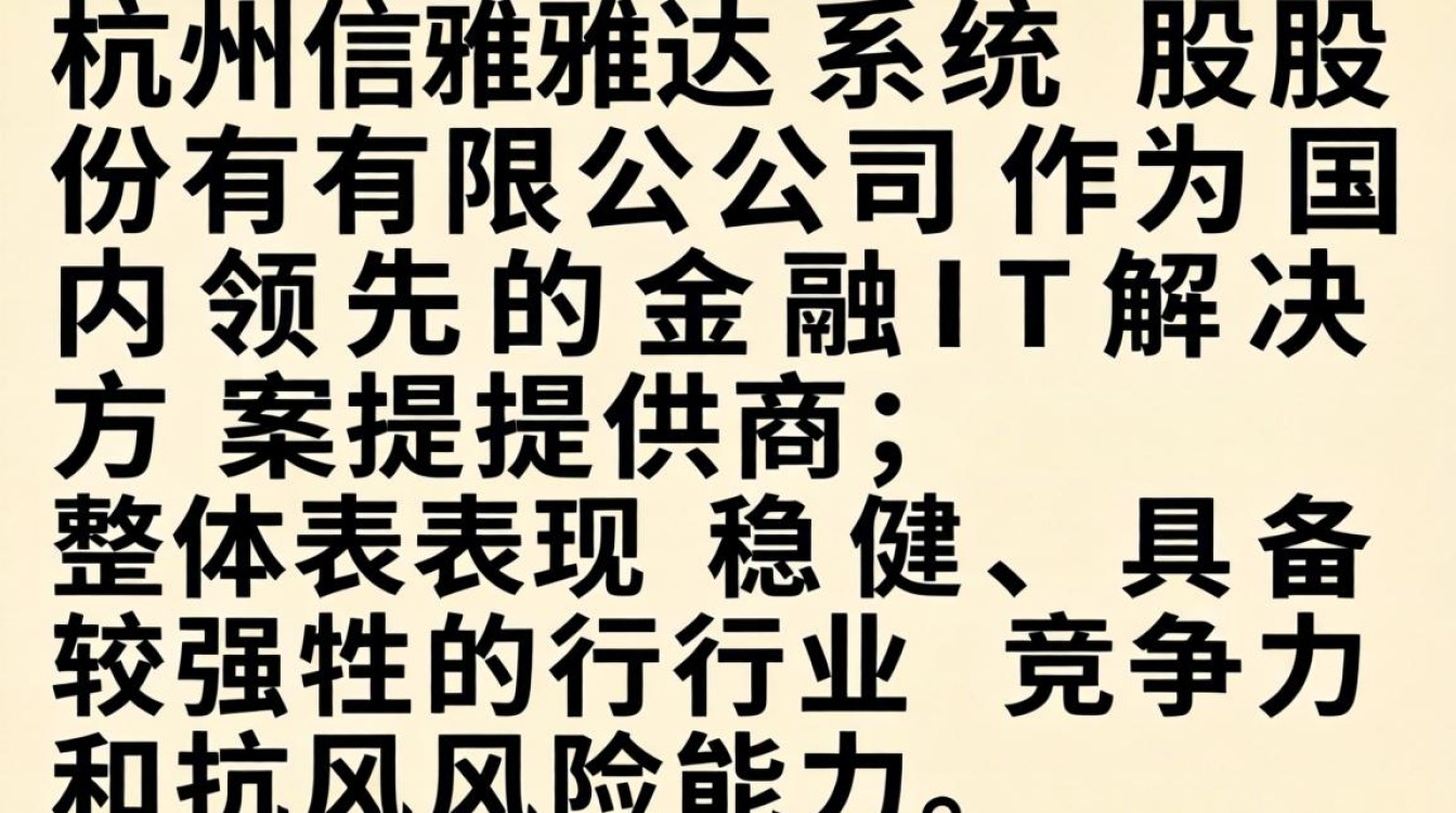 杭州信雅达公司怎么样,杭州信雅达股份有限公司评价-图2 杭州信雅达公司怎么样,杭州信雅达股份有限公司评价-图2