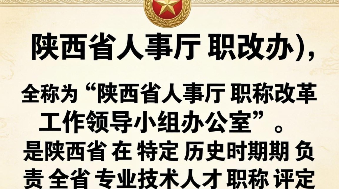 陕西省人事厅职改办,陕西省职称评审政策及流程详解