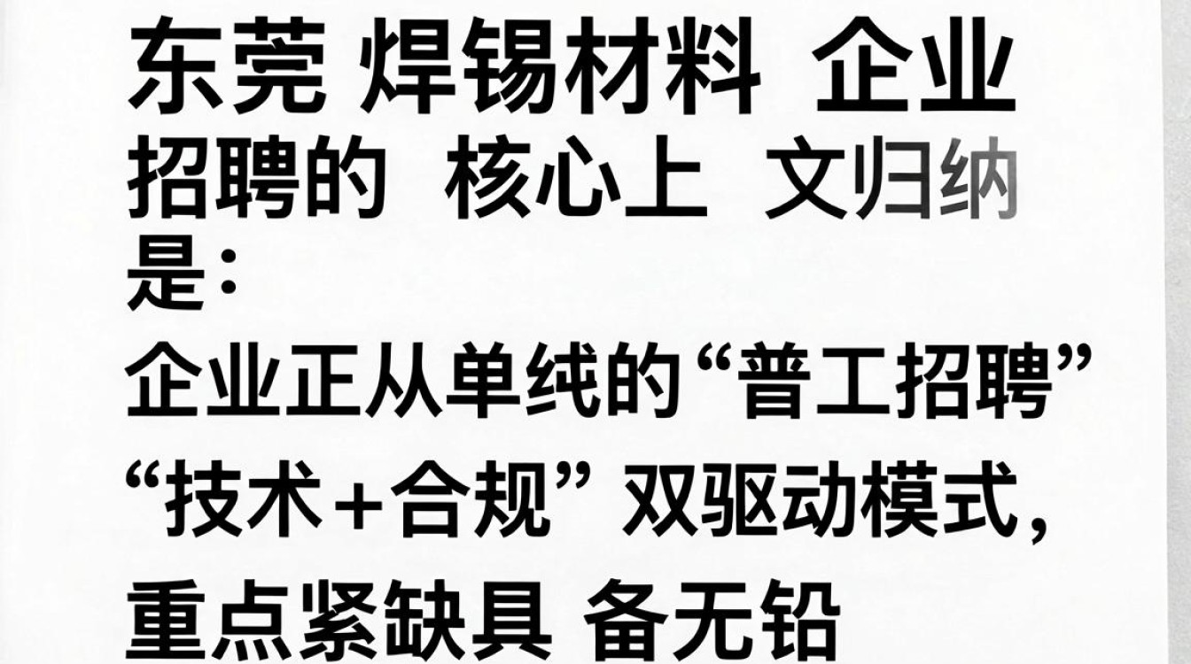 东莞焊锡材料企业招聘?东莞焊锡工最新招聘信息