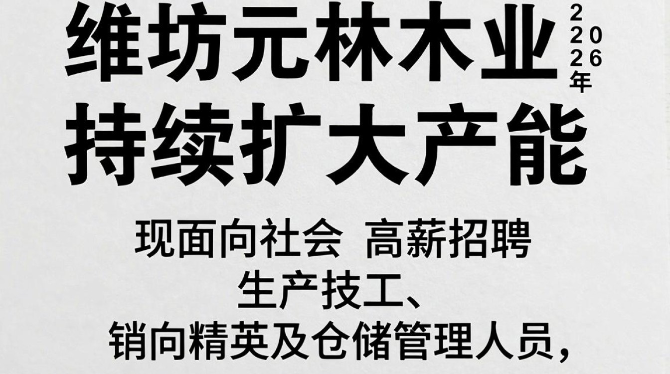 潍坊元林木业招聘，潍坊元林木业最新招聘信息-图1