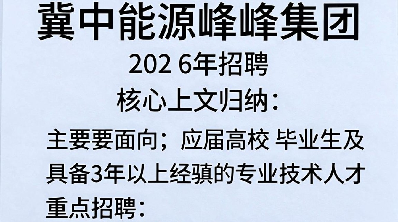 冀中能源峰峰集团招聘，峰峰集团最新招聘公告及报名条件是什么-图2