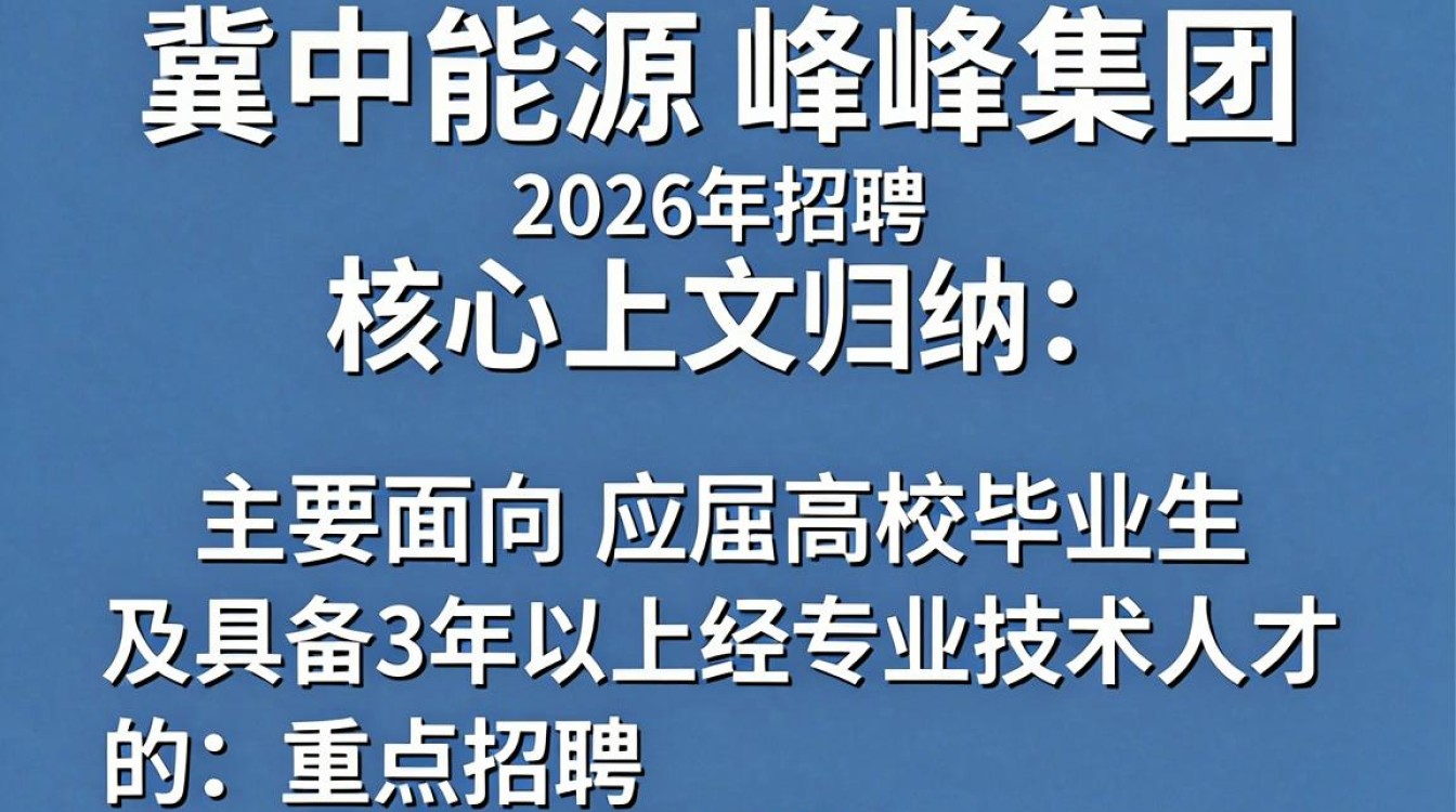 冀中能源峰峰集团招聘，峰峰集团最新招聘公告及报名条件是什么-图1