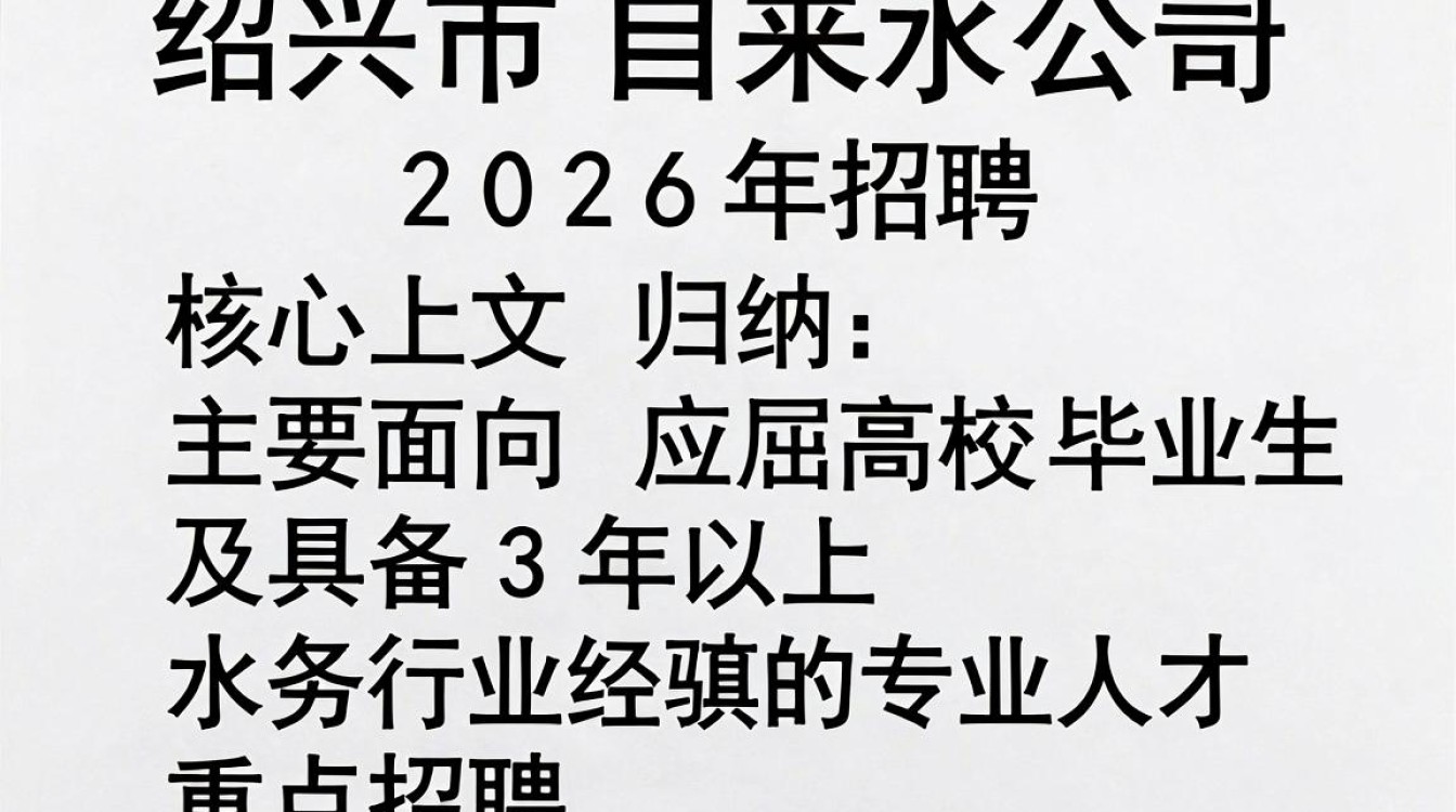 绍兴市自来水公司招聘,绍兴市自来水公司招聘条件是什么-图3 绍兴市自来水公司招聘,绍兴市自来水公司招聘条件是什么-图3