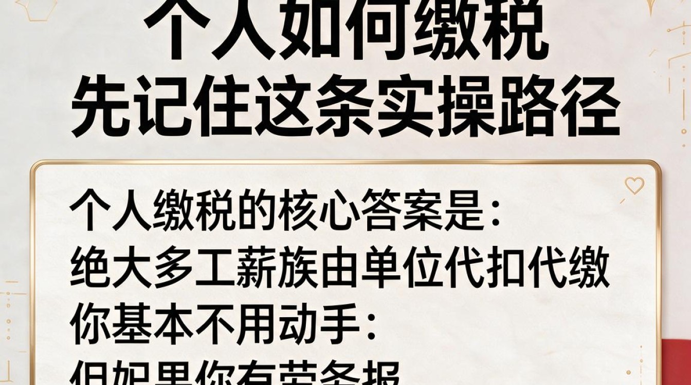 个人如何缴税?个人所得税网上申报缴纳流程步骤详解