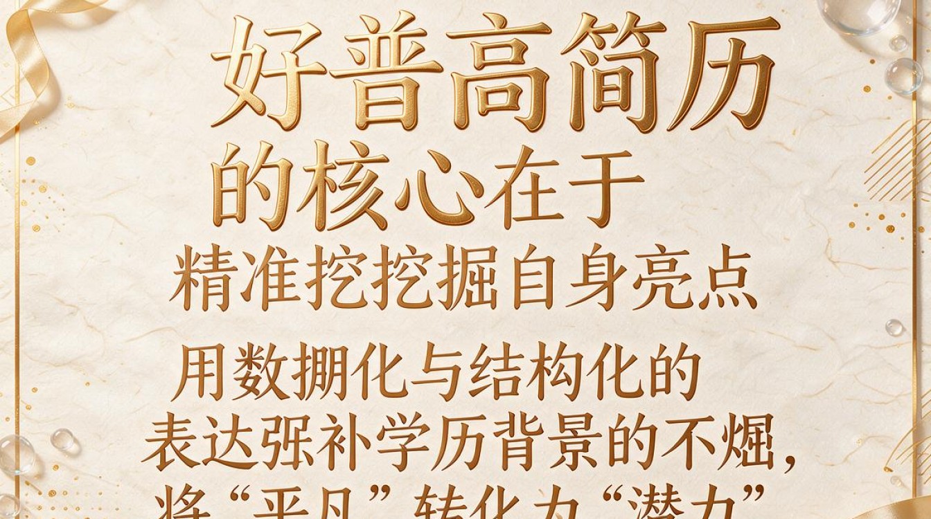 简历普高怎么写？高中学历简历制作技巧大全-图3