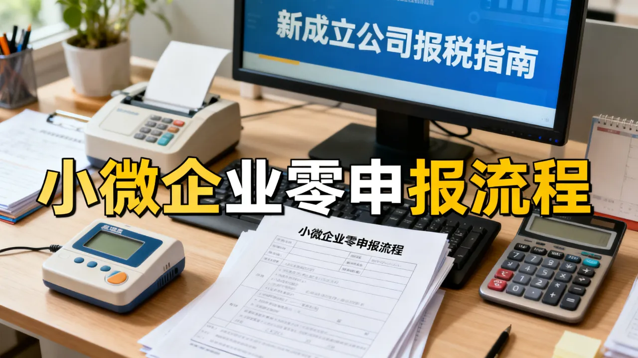 新成立公司如何报税，小微企业零申报流程是什么？