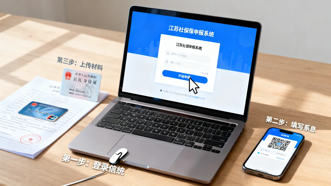 江苏社保如何申报系统?操作步骤和注意事项是什么?-图1 江苏社保如何申报系统?操作步骤和注意事项是什么?-图1