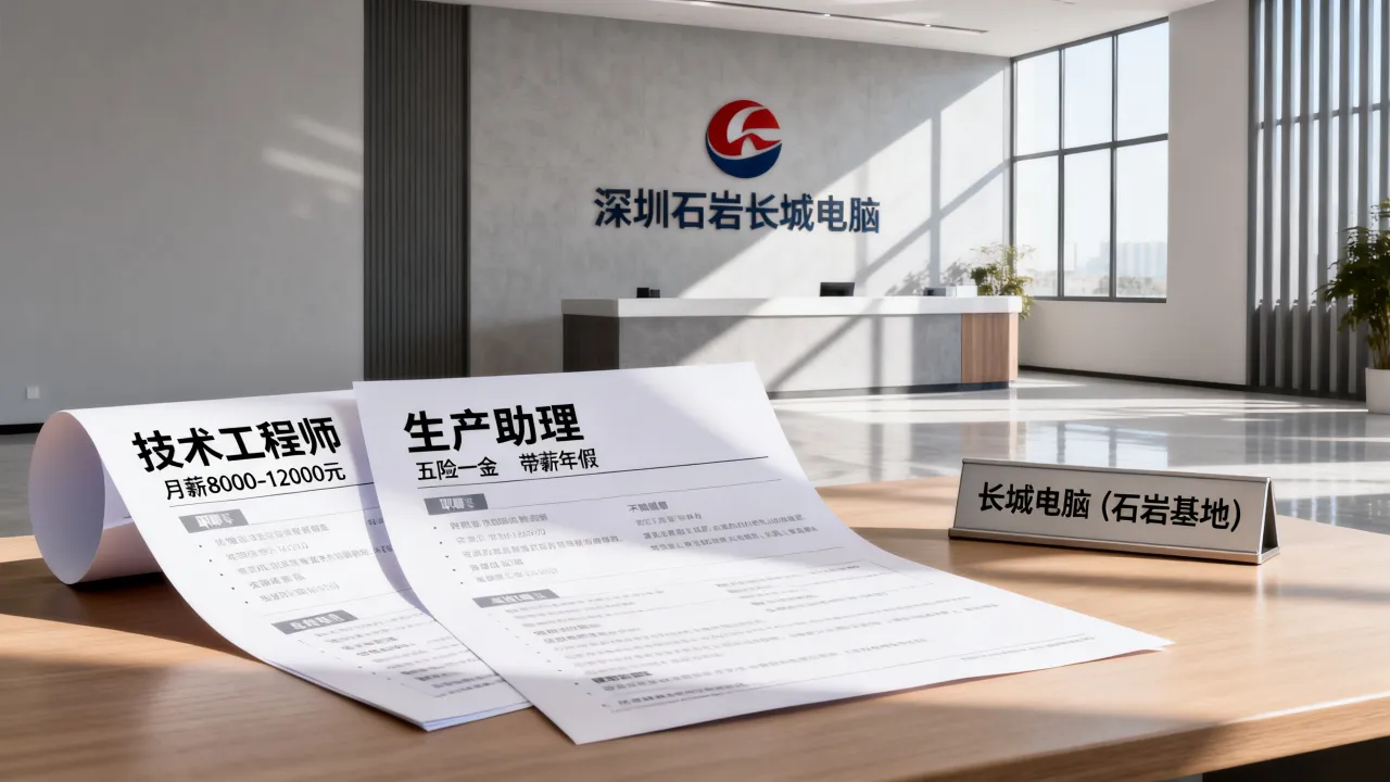 深圳石岩长城电脑招聘靠谱吗，工资待遇怎么样？-图1