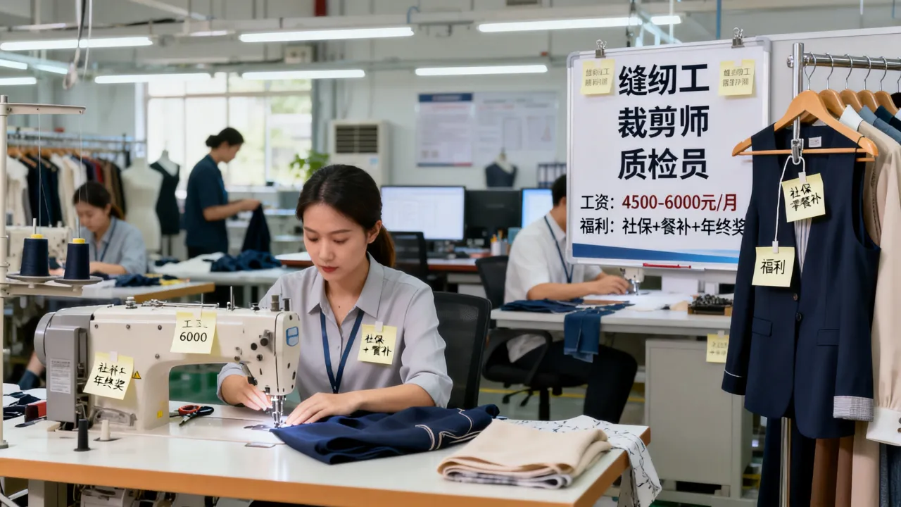 淮南富华服装厂招聘有哪些岗位，工资待遇怎么样？-图1