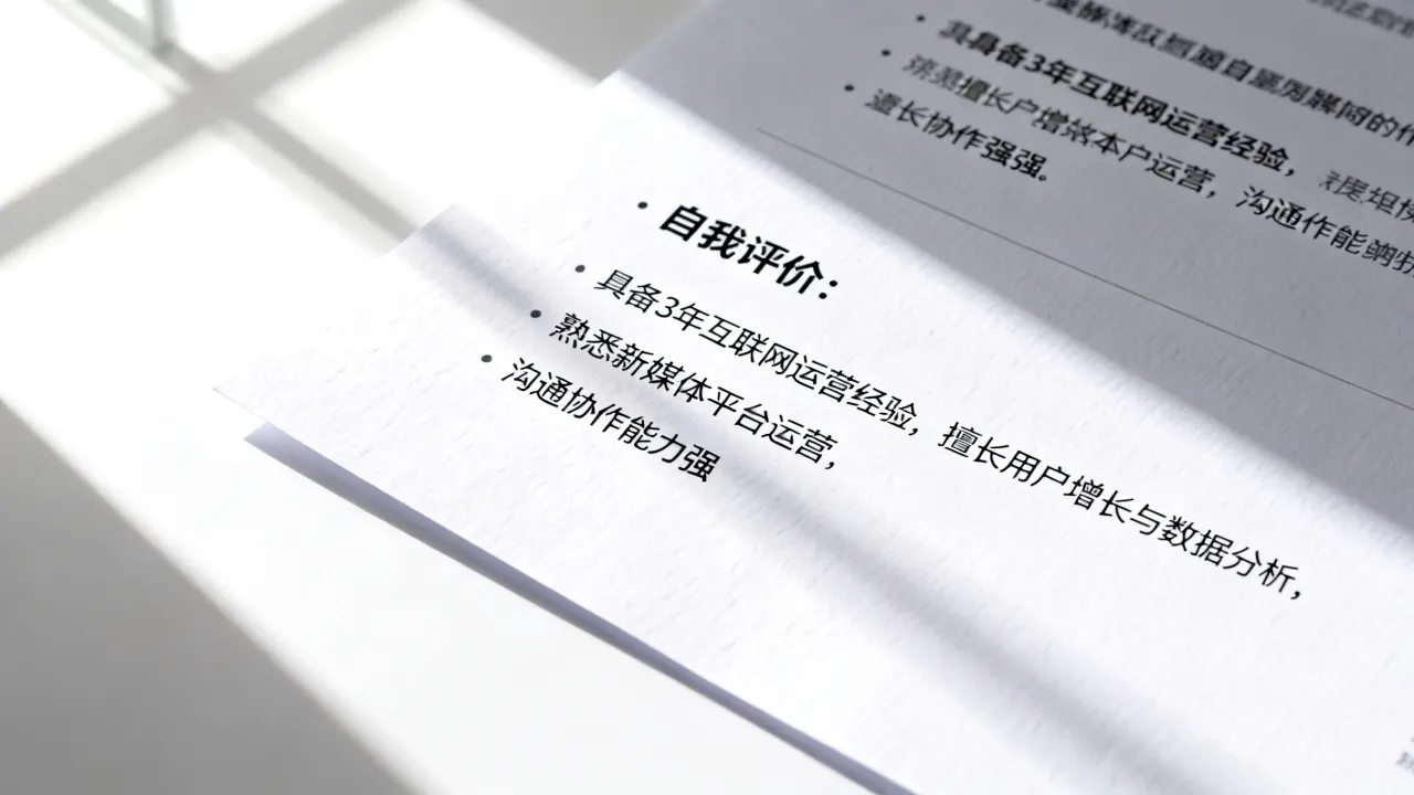 应聘简历怎么写，个人简历的自我评价怎么写？-图3