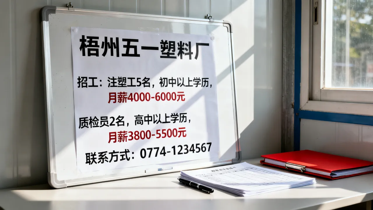 梧州五一塑料厂招工吗？招聘信息在哪看？-图1