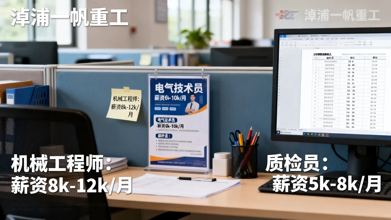 漳浦一帆重工有哪些招聘职位,薪资待遇怎么样