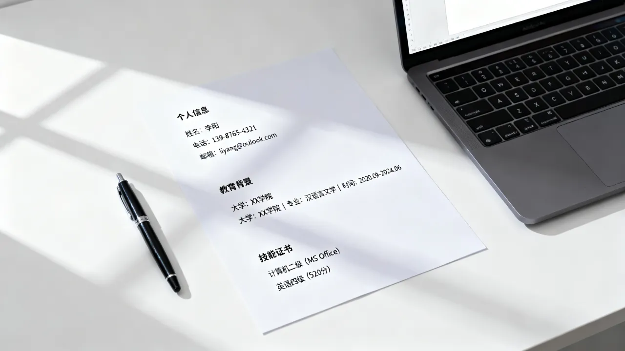 上班简历怎么写?,没有工作经验的人怎么写简历?