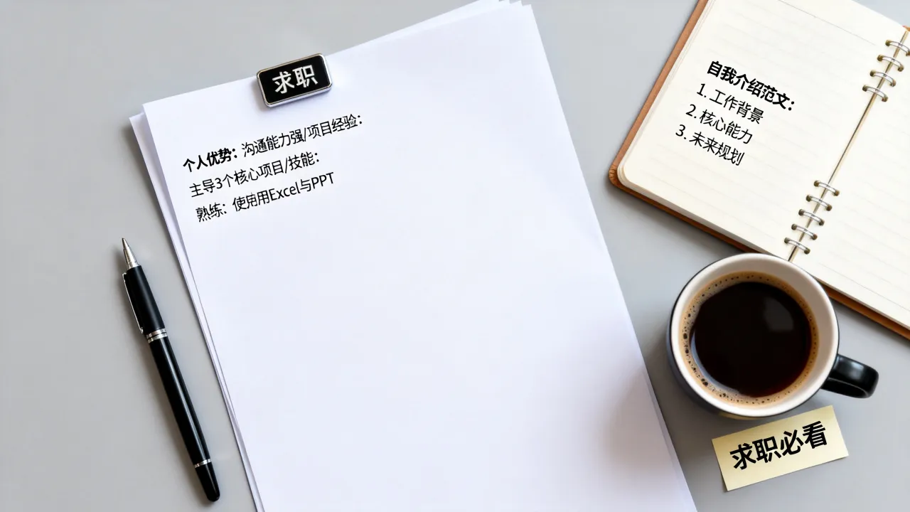简历自我介绍怎么写?个人优势亮点范文大全,求职必看