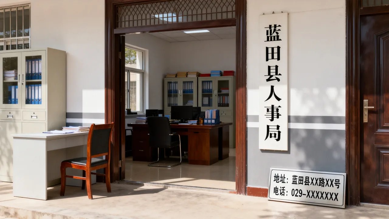 蓝田县人事局在哪里,地址电话是多少?