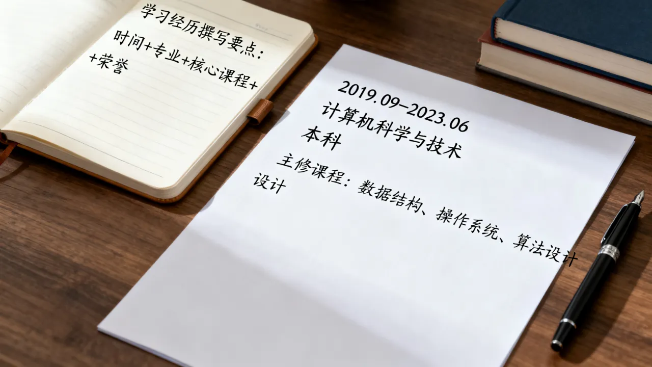 主要学习经历怎么写,简历中学习经历描述要点?-图1 主要学习经历怎么写,简历中学习经历描述要点?-图1