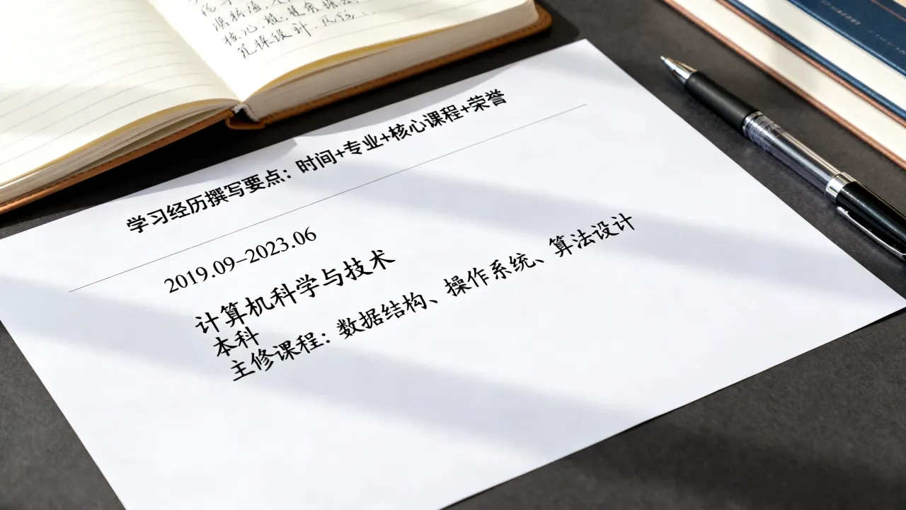 主要学习经历怎么写,简历中学习经历描述要点?-图2 主要学习经历怎么写,简历中学习经历描述要点?-图2