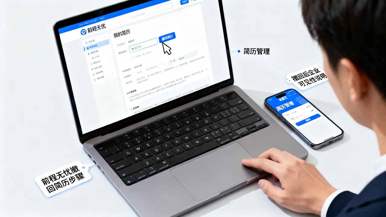 前程无忧怎么撤回简历,撤回后企业还能看到吗?-图2 前程无忧怎么撤回简历,撤回后企业还能看到吗?-图2
