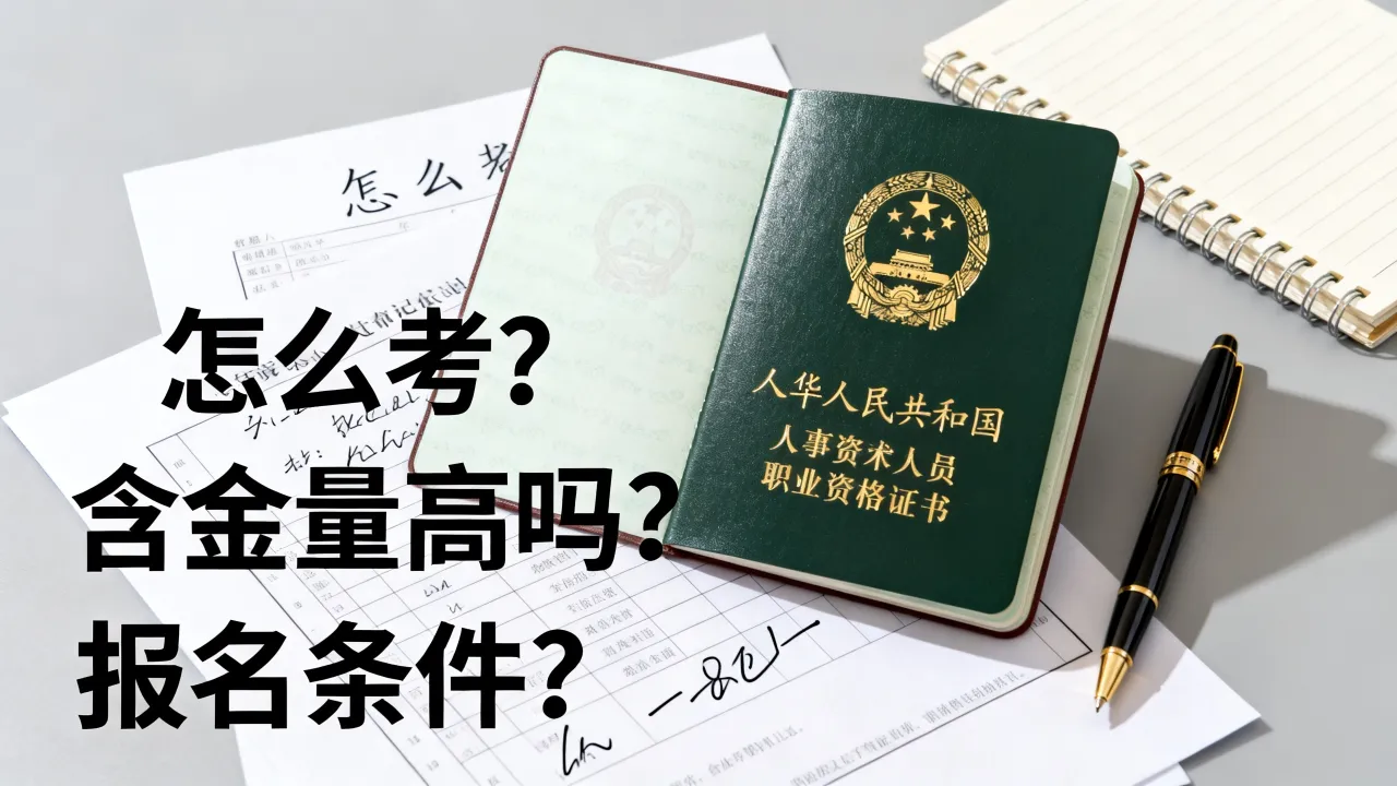 人事资格证书怎么考?含金量高吗,报名条件是什么-图1 人事资格证书怎么考?含金量高吗,报名条件是什么-图1