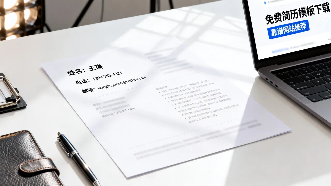 网上简历模板怎么写，免费简历模板下载哪个网站靠谱？-图1