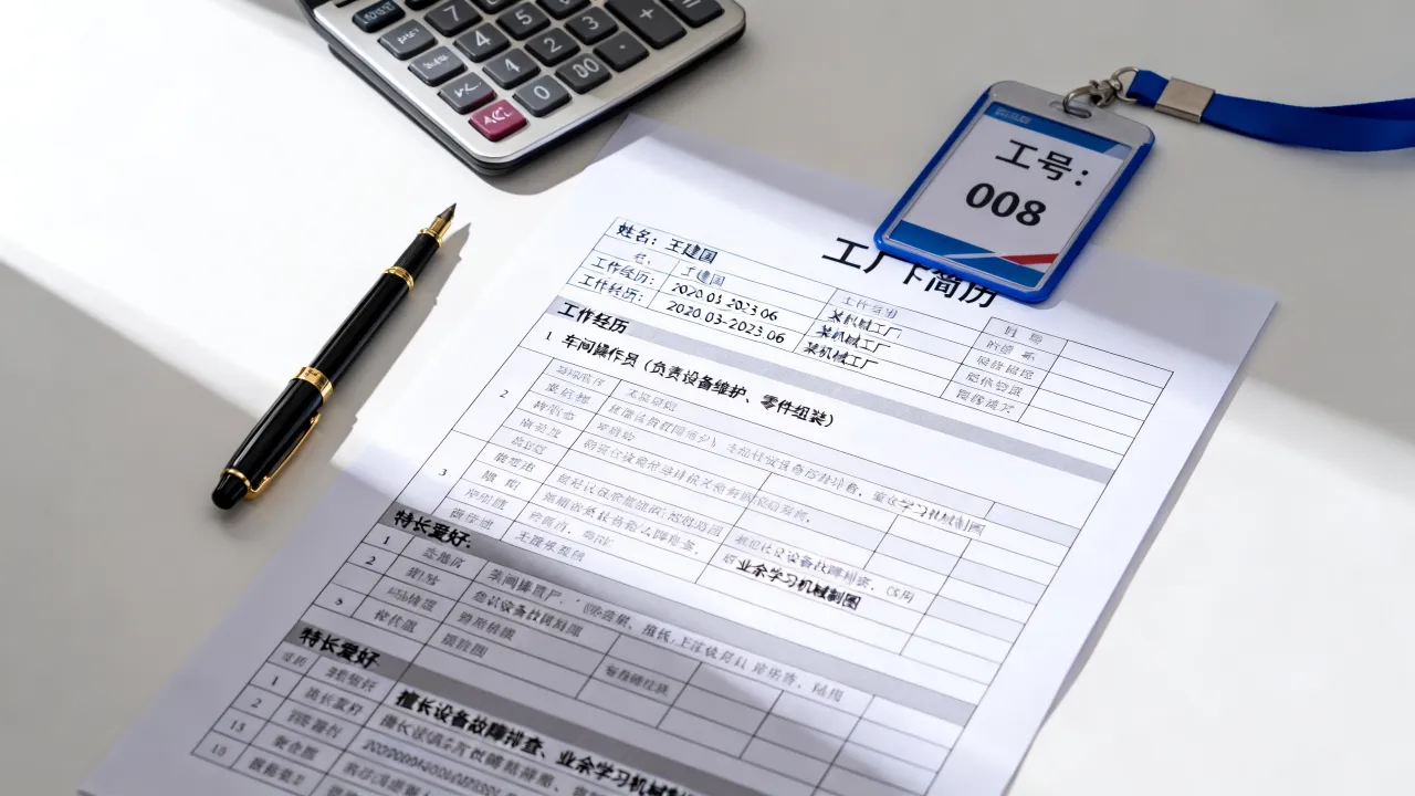 工厂简历表怎么填写,工作经历和特长爱好填写技巧?-图2 工厂简历表怎么填写,工作经历和特长爱好填写技巧?-图2