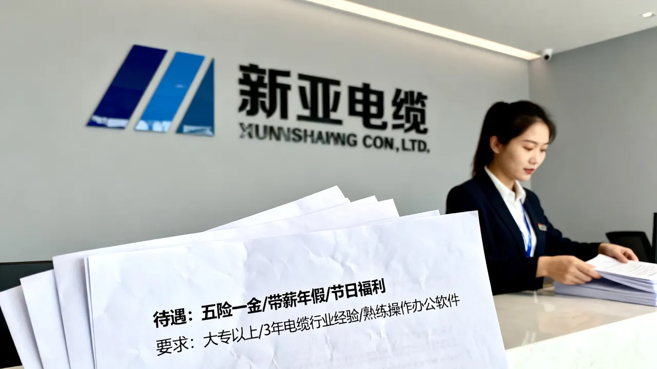 清远新亚电缆招聘待遇怎么样?入职要求有哪些?-图2 清远新亚电缆招聘待遇怎么样?入职要求有哪些?-图2