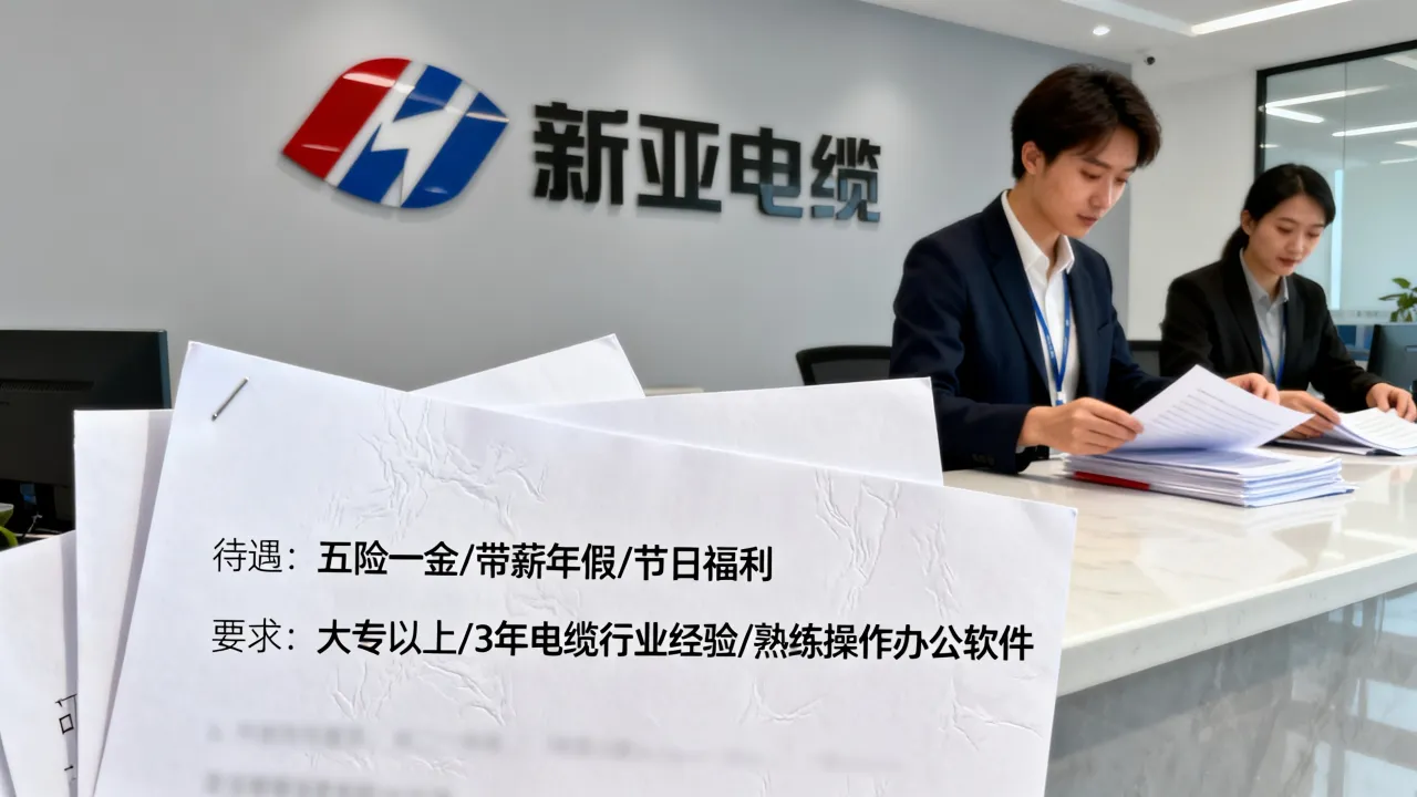 清远新亚电缆招聘待遇怎么样?入职要求有哪些?-图3 清远新亚电缆招聘待遇怎么样?入职要求有哪些?-图3