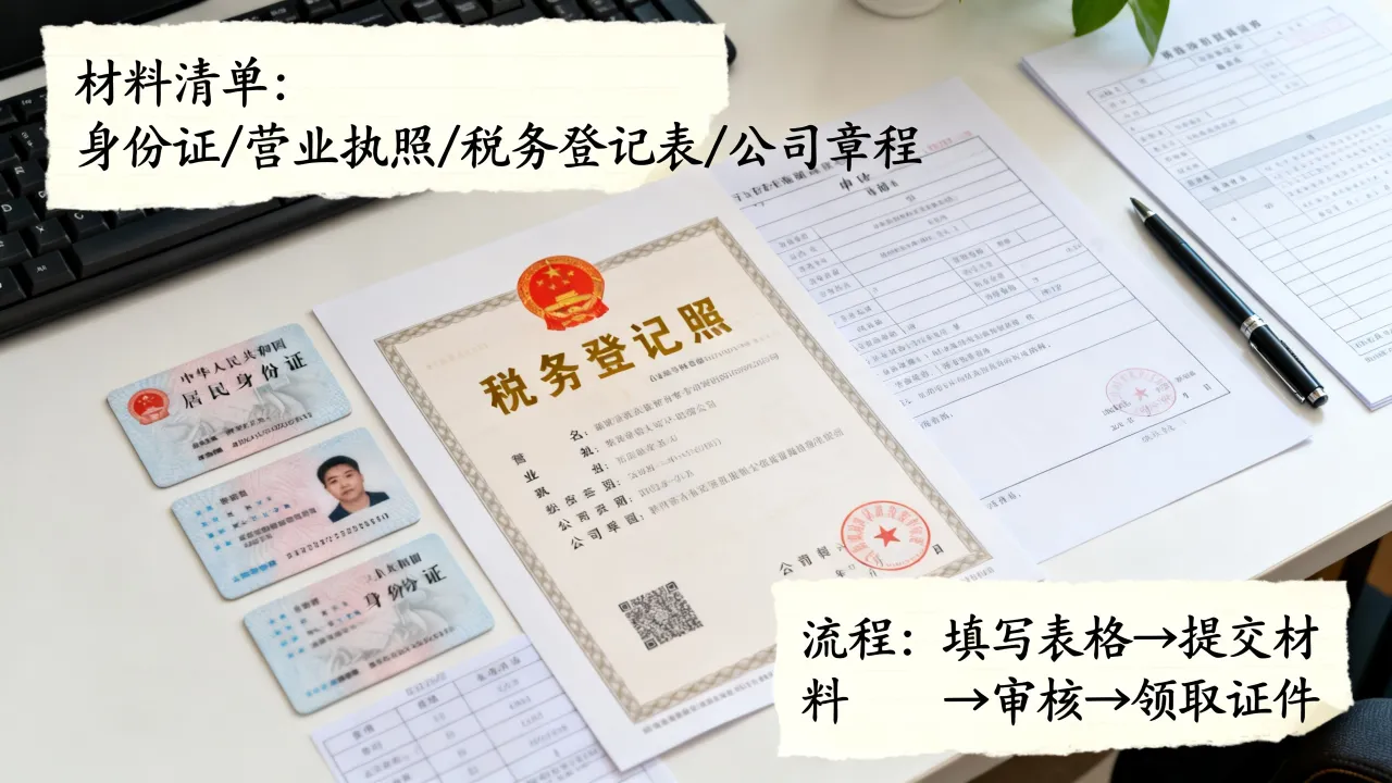 税务登记如何办理，需要哪些材料和流程？-图1