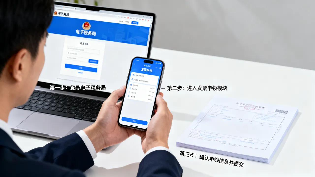 电子发票如何申请,网上申领电子发票步骤是什么?