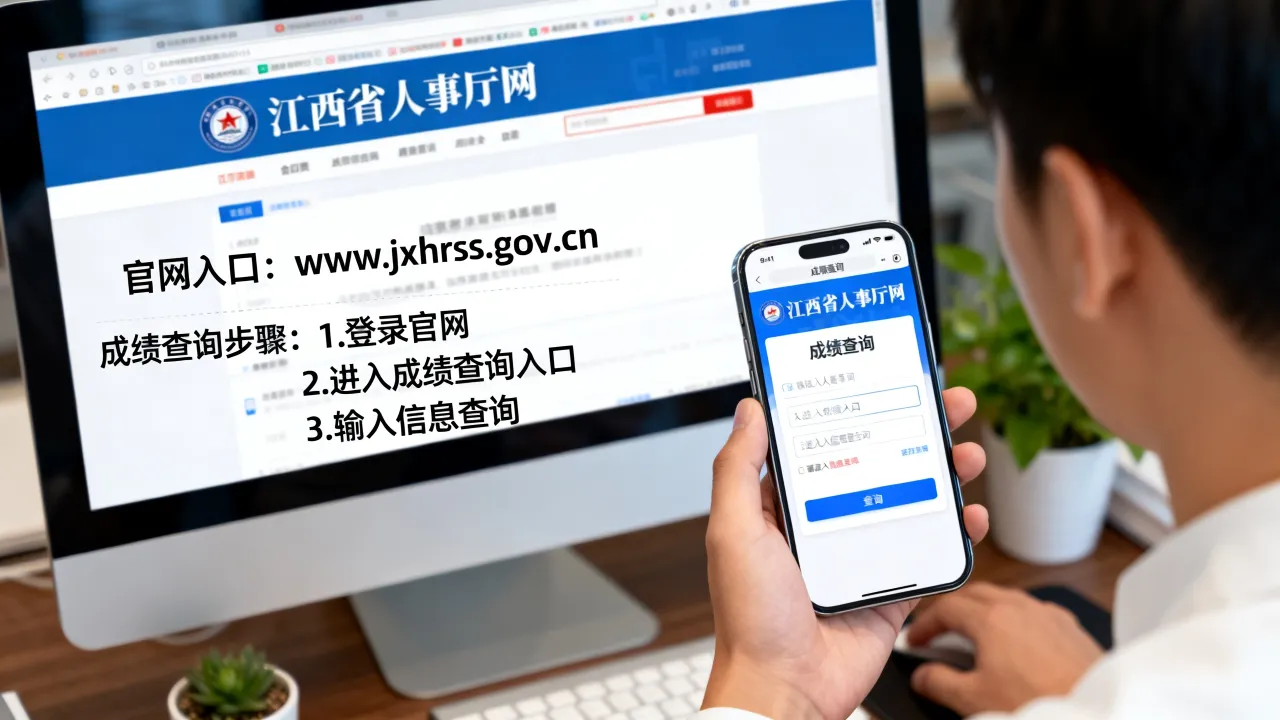 江西省人事厅网官网入口在哪里，江西省人事厅网怎么查成绩-图2