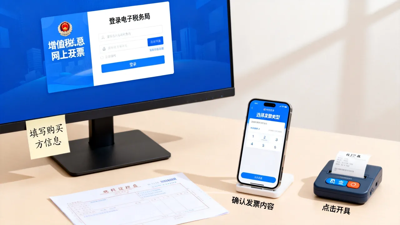 如何打发票，增值税普通发票网上开具步骤？-图2
