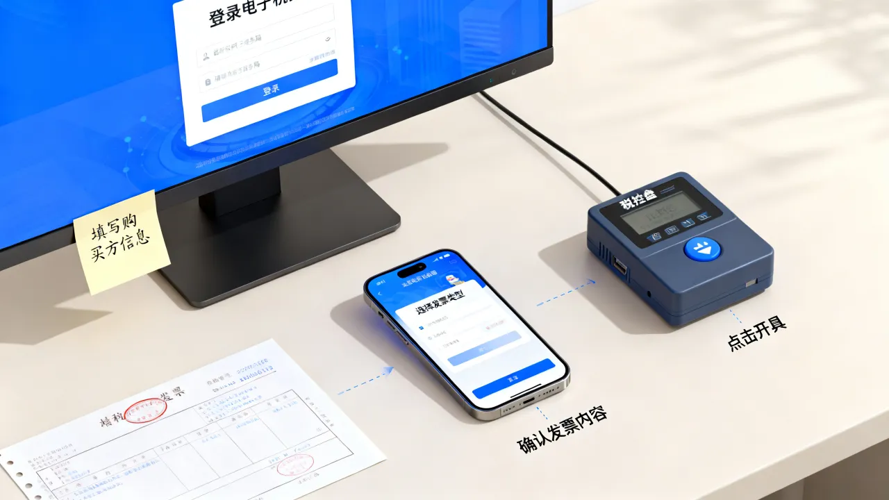 如何打发票，增值税普通发票网上开具步骤？-图3