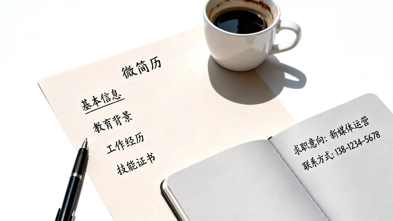 微简历怎么写,微简历模板与制作技巧有哪些?-图1 微简历怎么写,微简历模板与制作技巧有哪些?-图1