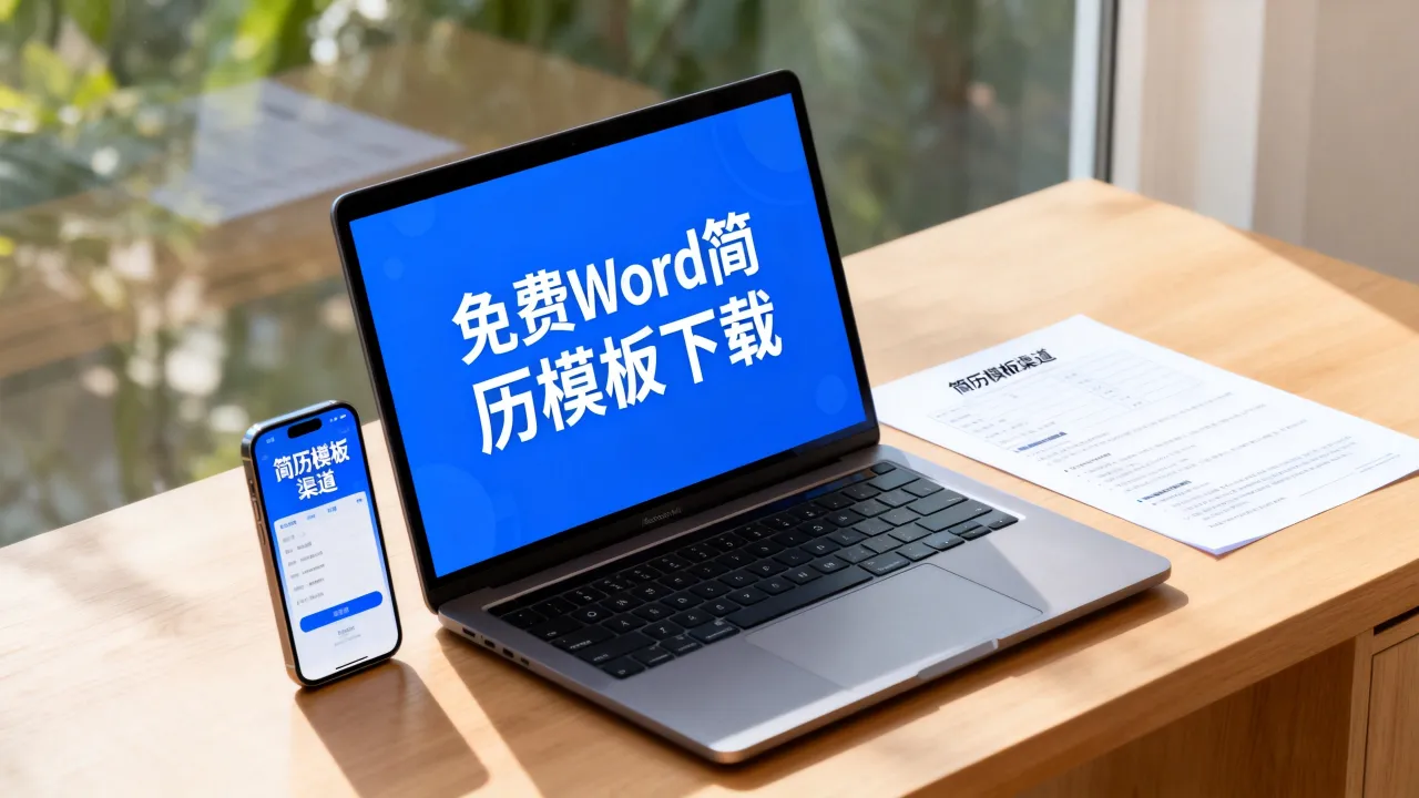 怎么下载简历模板,免费下载Word版简历模板有哪些渠道?