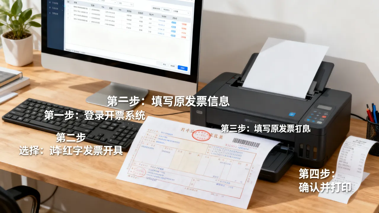 如何开具红字发票?,红字发票开具步骤有哪些?