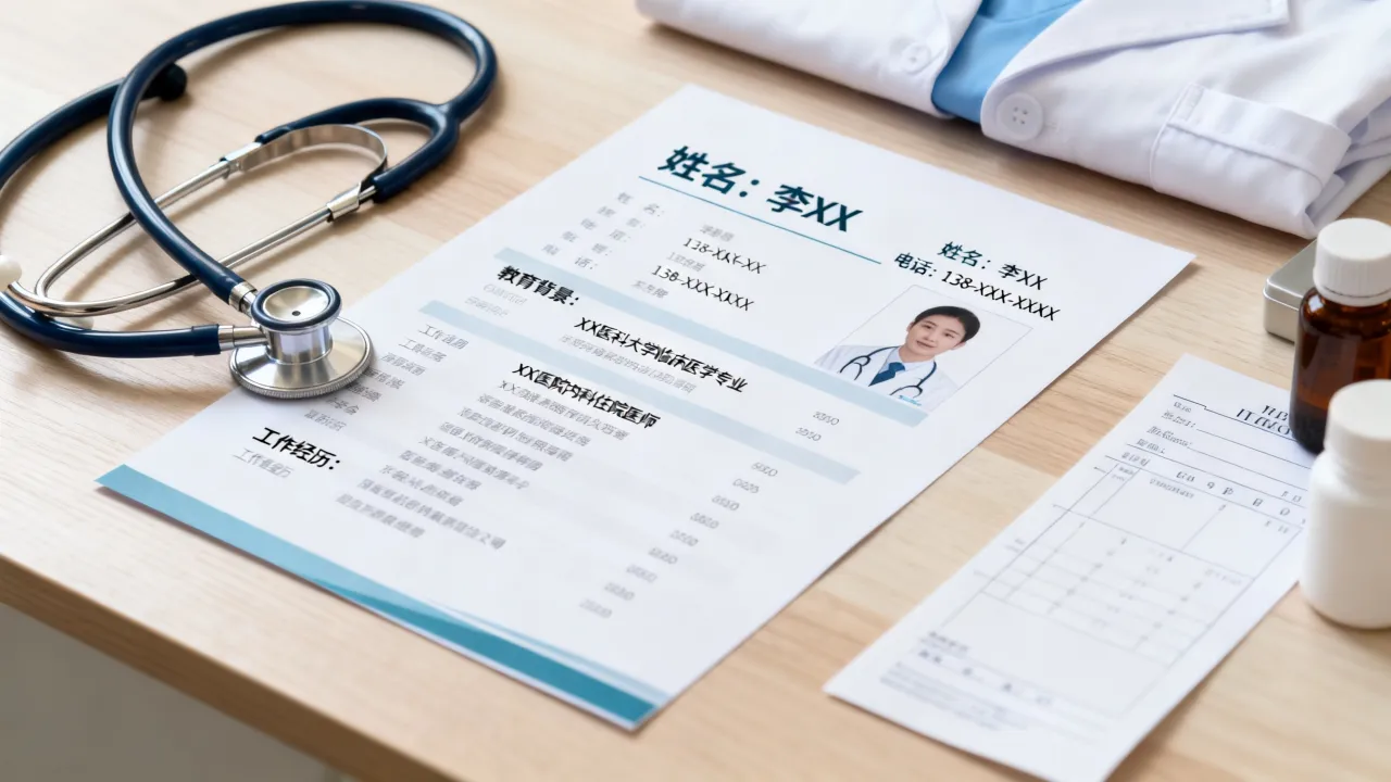 医生简历怎么写?求职简历模板与范文大全-图1 医生简历怎么写?求职简历模板与范文大全-图1